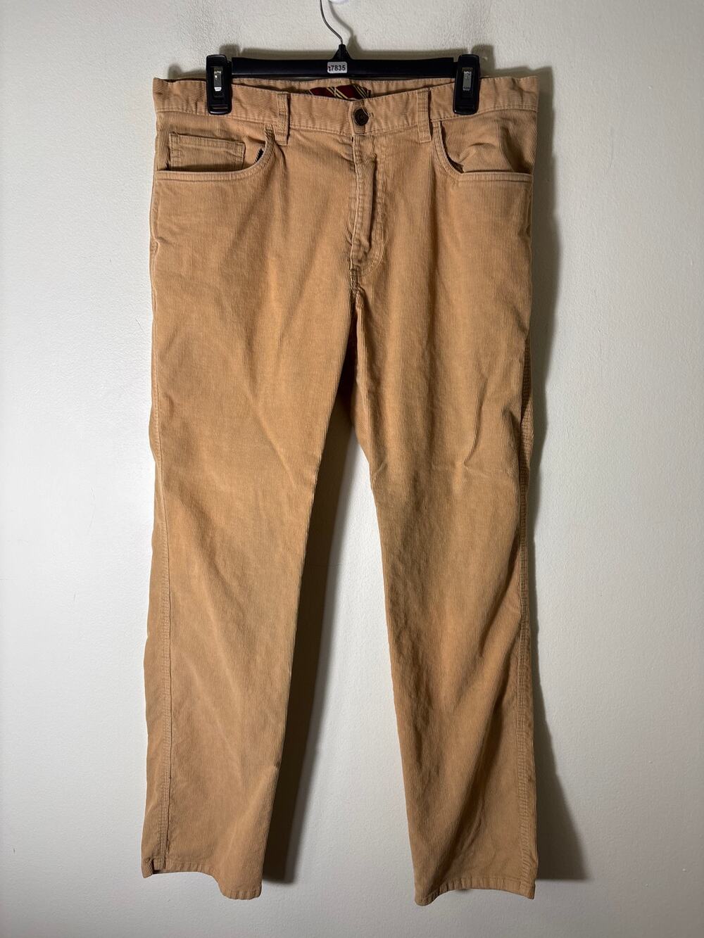Mens Brooks Brothers Khaki Cord Pants Sz 34/30